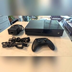 Xbox One Black Console and Accessories